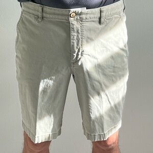 Tommy Bahama Tan Flat Front Tailored Shorts